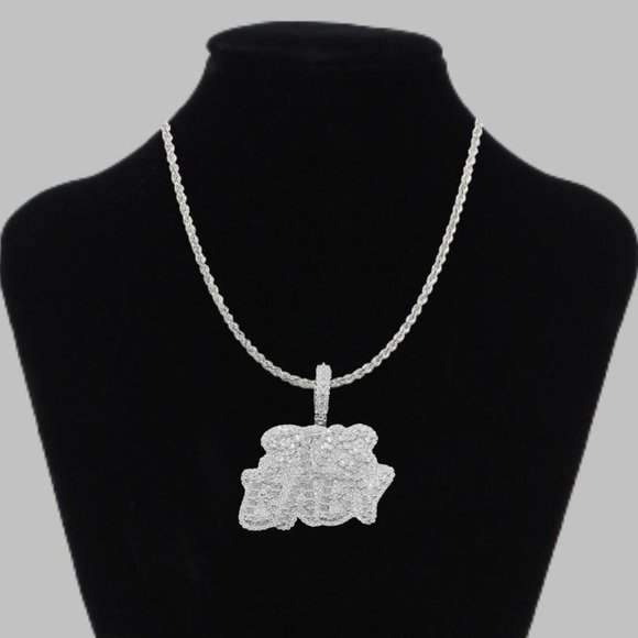 New Iced Out  CZ Limited Edition 90'S Baby Pendant - Picture 3 of 4